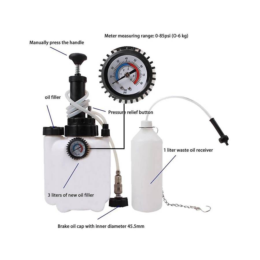 3l Transmission Oil Change Pump System Car Manual Brake Fluid Replacement Tool Fluid Pump Fuel Disp