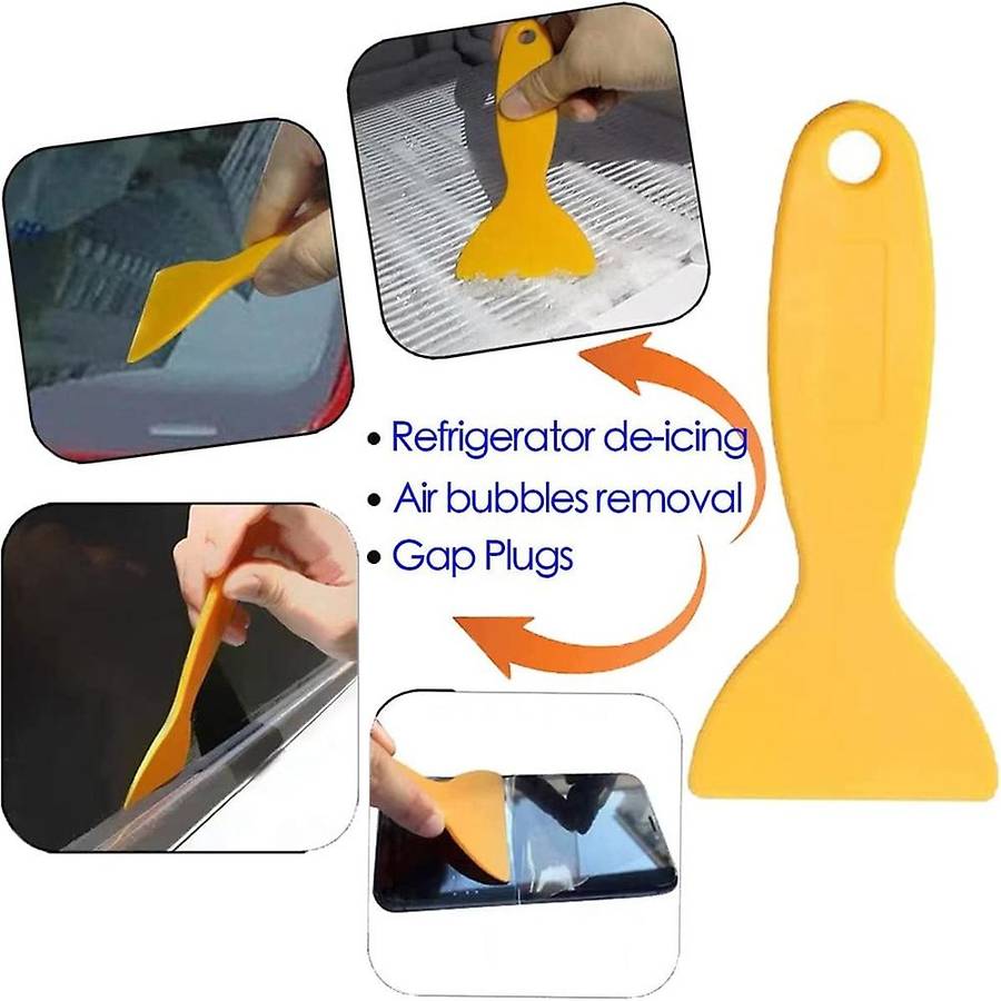 3pack Plastic Blades Scraper Tool Sticker Removal Scraper for Cleaning Adhesive Label Decal Glue Fr