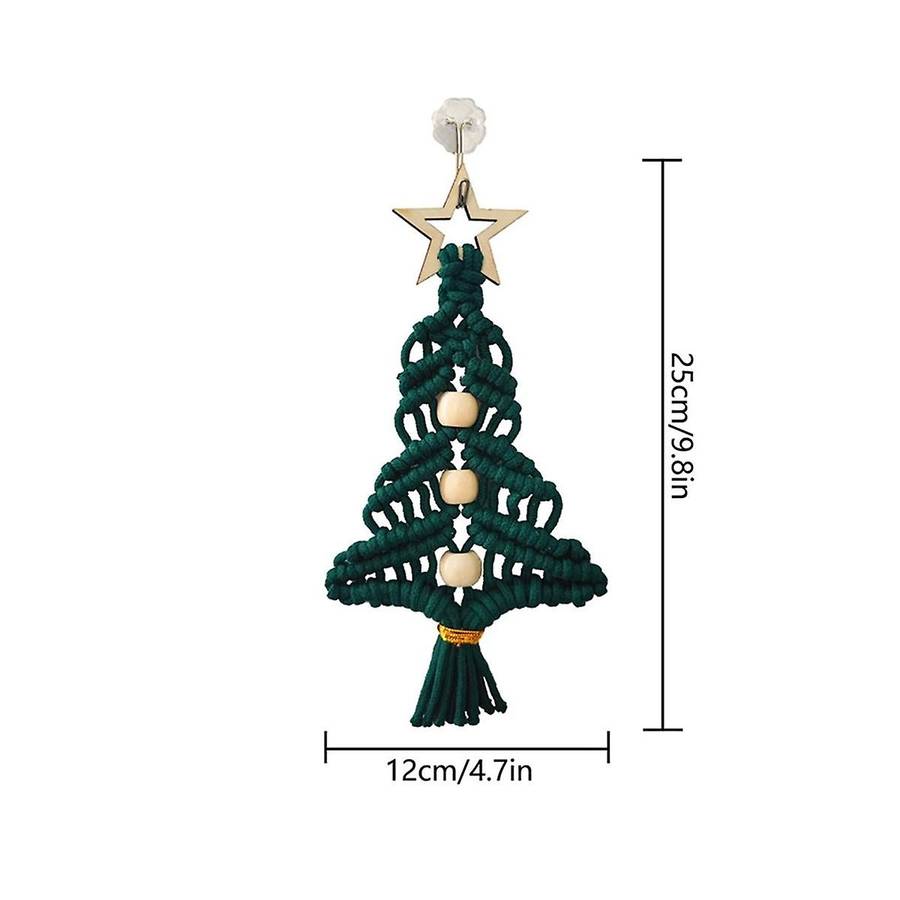 3pcs Christmas Trees Ornament Santas Hanging Ornament Woven Decoration Christmas Gift Christmas Supp