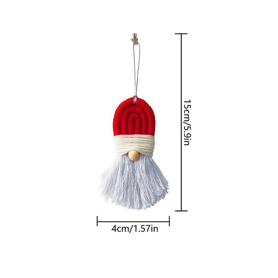3pcs Christmas Trees Ornament Santas Hanging Ornament Woven Decoration Christmas Gift Christmas Supp