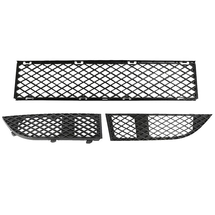 3Pcs Front Bumper Lower Grille Cover for - 7 Series E65 E66 2005-2008 51117135573 51117135563 511171