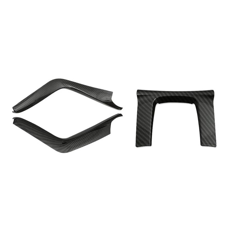 3PCS Gear Shift Panel Cover Trim Gear Shift Side Frame for 10Th Gen 2016-2018 Carbon Fiber