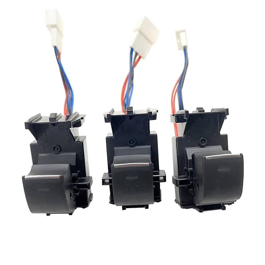 3Pcs Lighted LED Power Window Lifter Switch Button W/Cable for 4 2018-2023