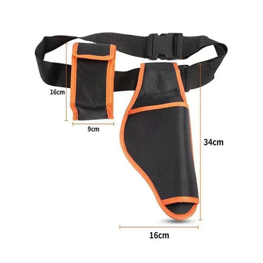 3pcs Orange+black Tool Purse Set Garden Scissors Electric Pruning Shears Gardening Electric Scissors