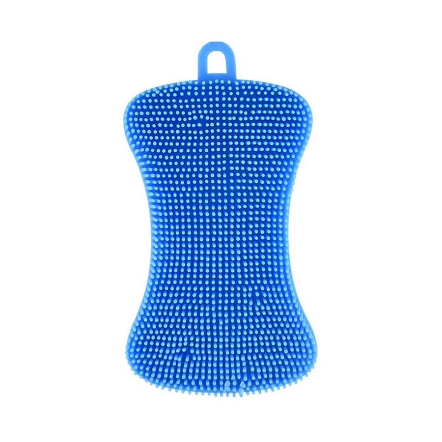 3pcs Silicone Dish Washing Brush Pot Pan Sponge Scrubber Silicone Scouring Pad Fruit Pot Pan Wash B