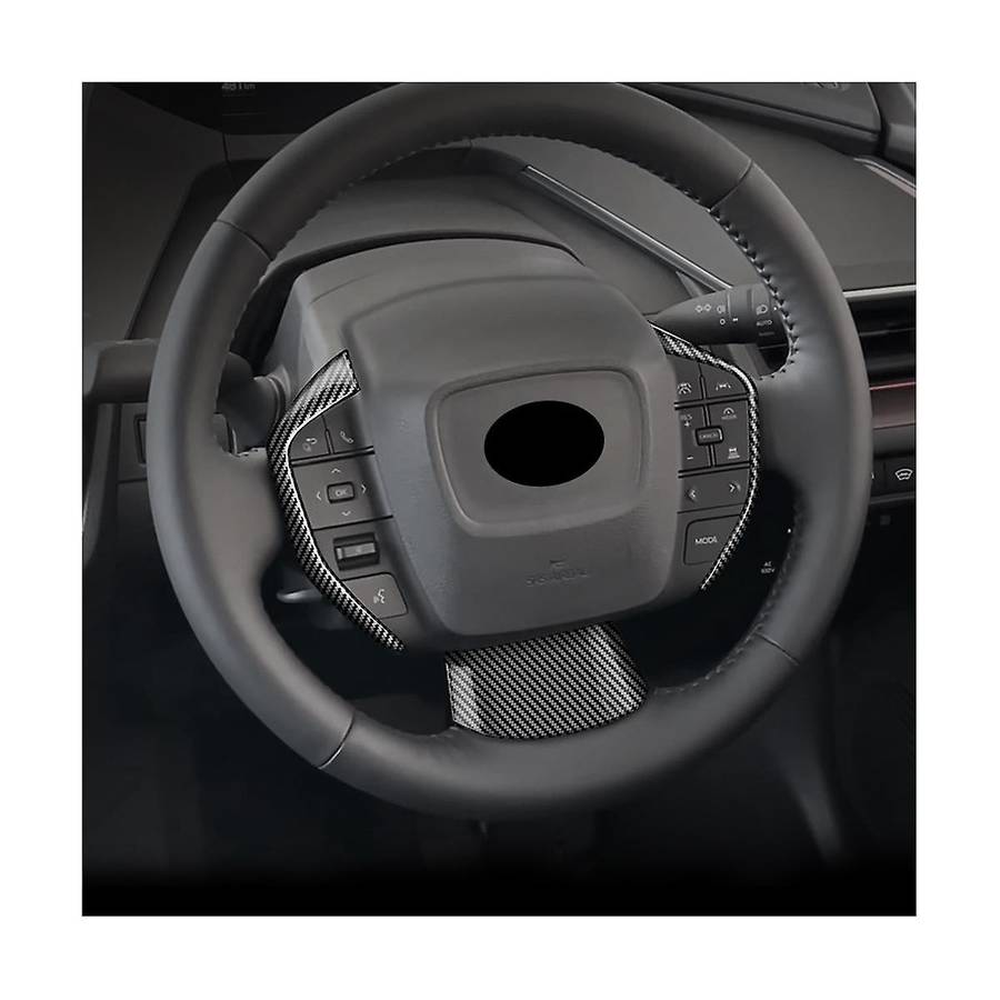 3pcs/set Car Dumb Silver Steering Wheel Decoration Cover Trim Sticker for Prius 60 Series 2022-2023