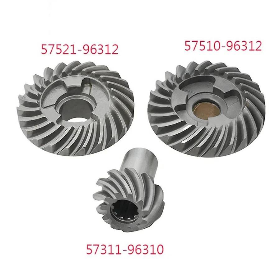 3PCS/Set Reverse Gear 57521-96312 Forward Gear 57510-96312 Pinion Gear 57311-96310 for 20-30HP DT20