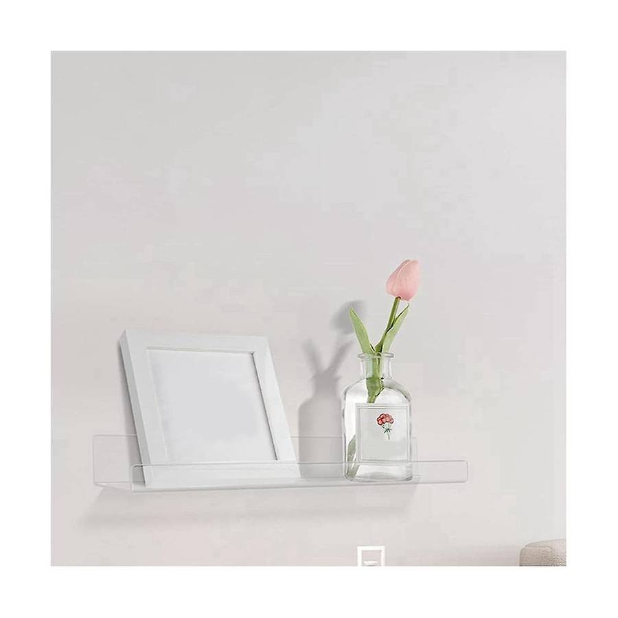 4 Clear Acrylic Shelves for Wall Storage, Floating Shelves , Kids Bookshelf, Display Wall Shelves