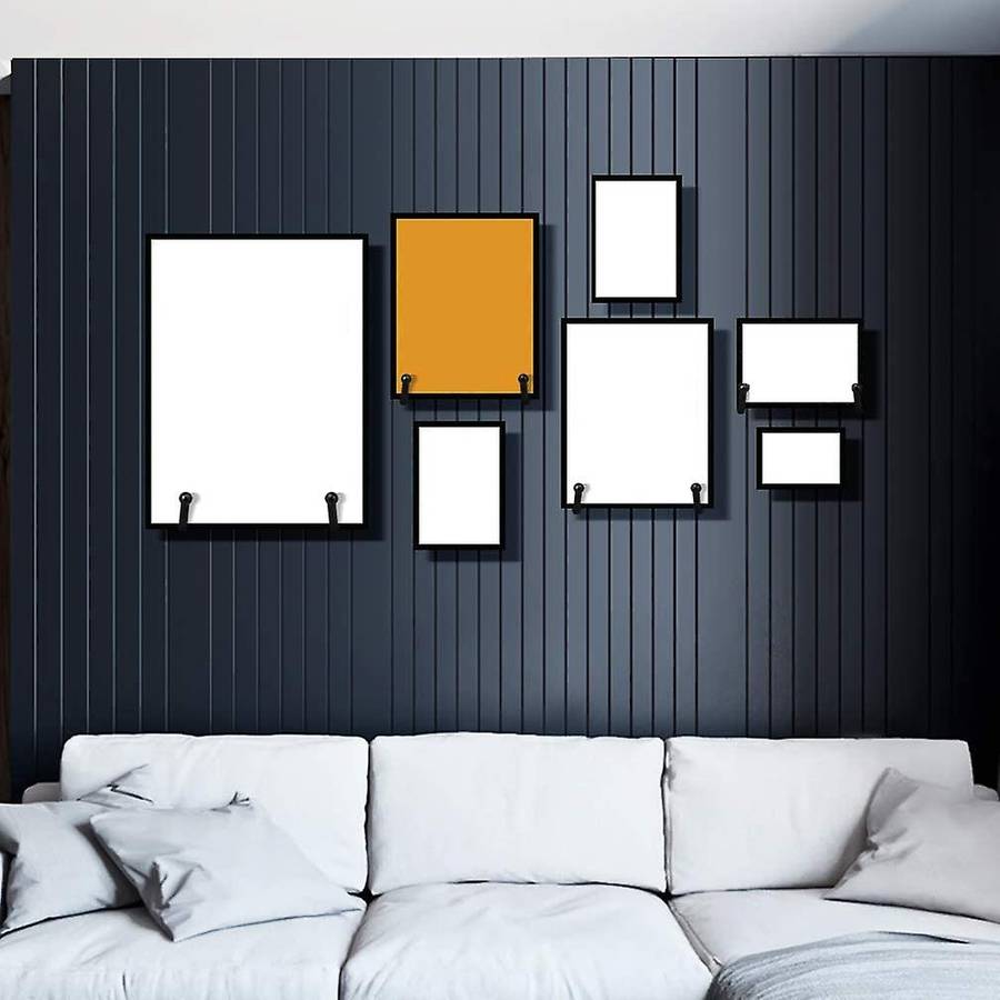 4 Pack Wall Mount Plate Display Stands, Medium Wall Easel Holder Plate Hanger Vertical Plate Stand