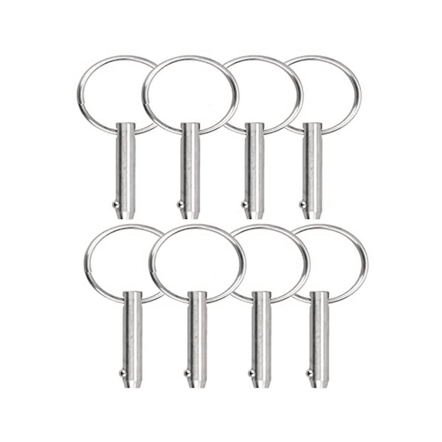 4 PCS Marine Quick Release Pins Bimini Top Pins, Diameter 1/4In(6.3Mm), Overall Length1.5In(38Mm)