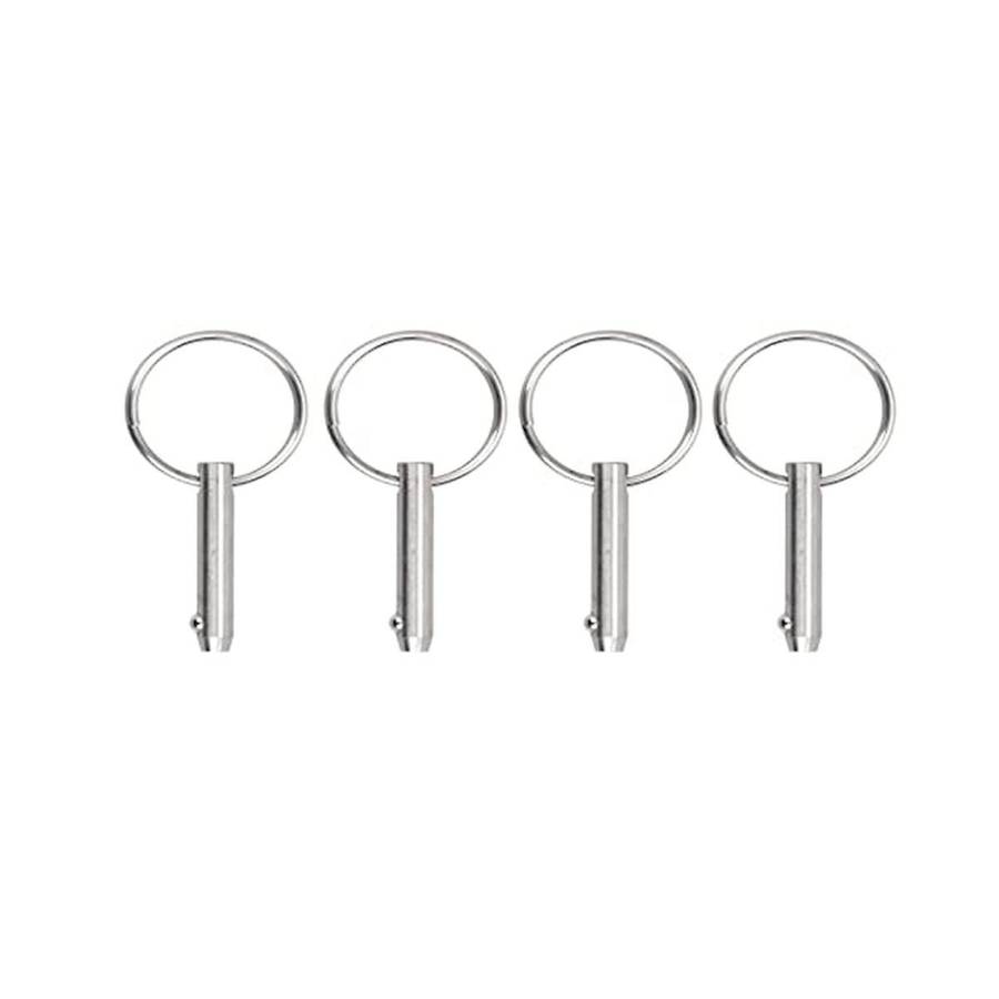 4 PCS Marine Quick Release Pins Bimini Top Pins, Diameter 1/4In(6.3Mm), Overall Length1.5In(38Mm)