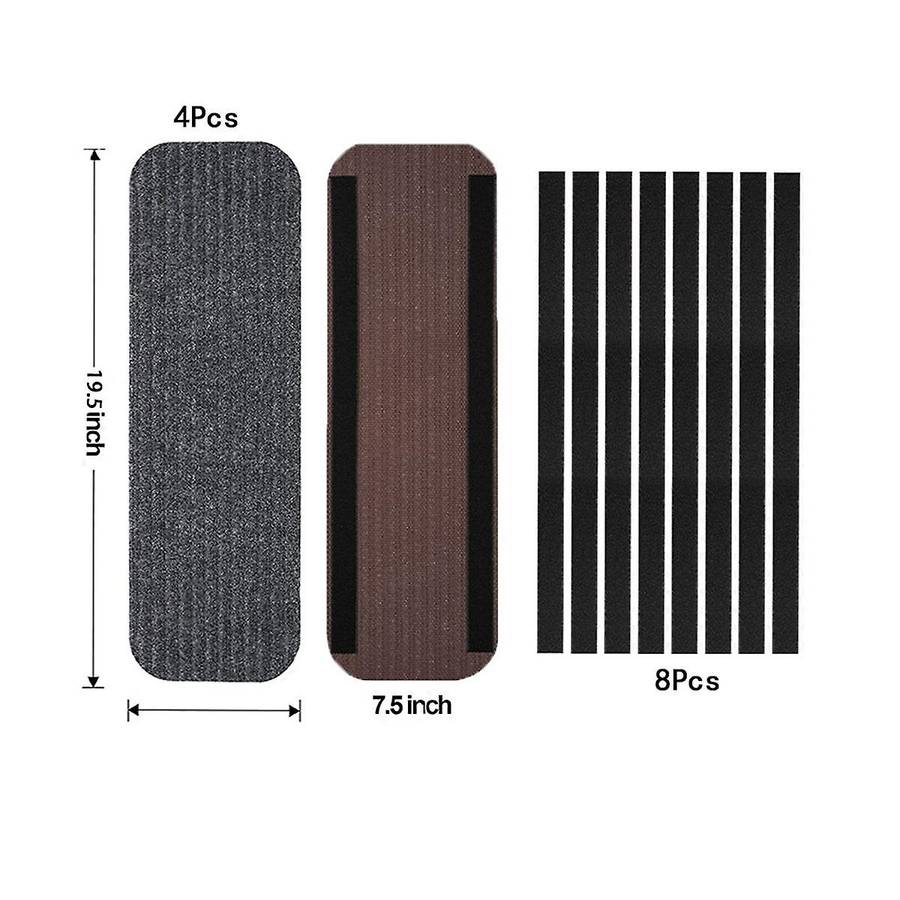 4 Pcs Rv Step Covers Rug19.5x7.5 Inch Inch Adhesive Rv Stair Covers Mobile Home Step Mats for , Ste