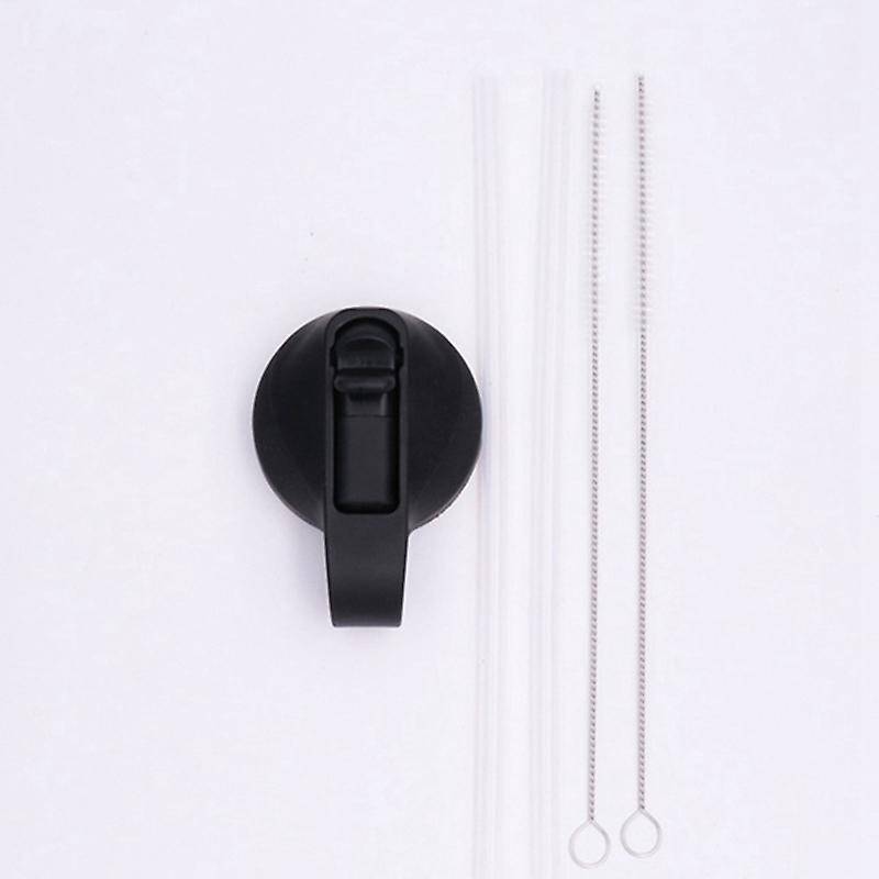 4 Pcs Straw Lid Wide Mouth,32Oz and 40Oz Wide Mouth Straw Lid with Straws and Brush for Most Sports