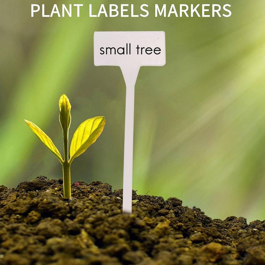 40Pcs Outdoor Plant Label,Waterproof Plastic Plant T-Type Tags, Durable Nursery Garden Markers,Perfe