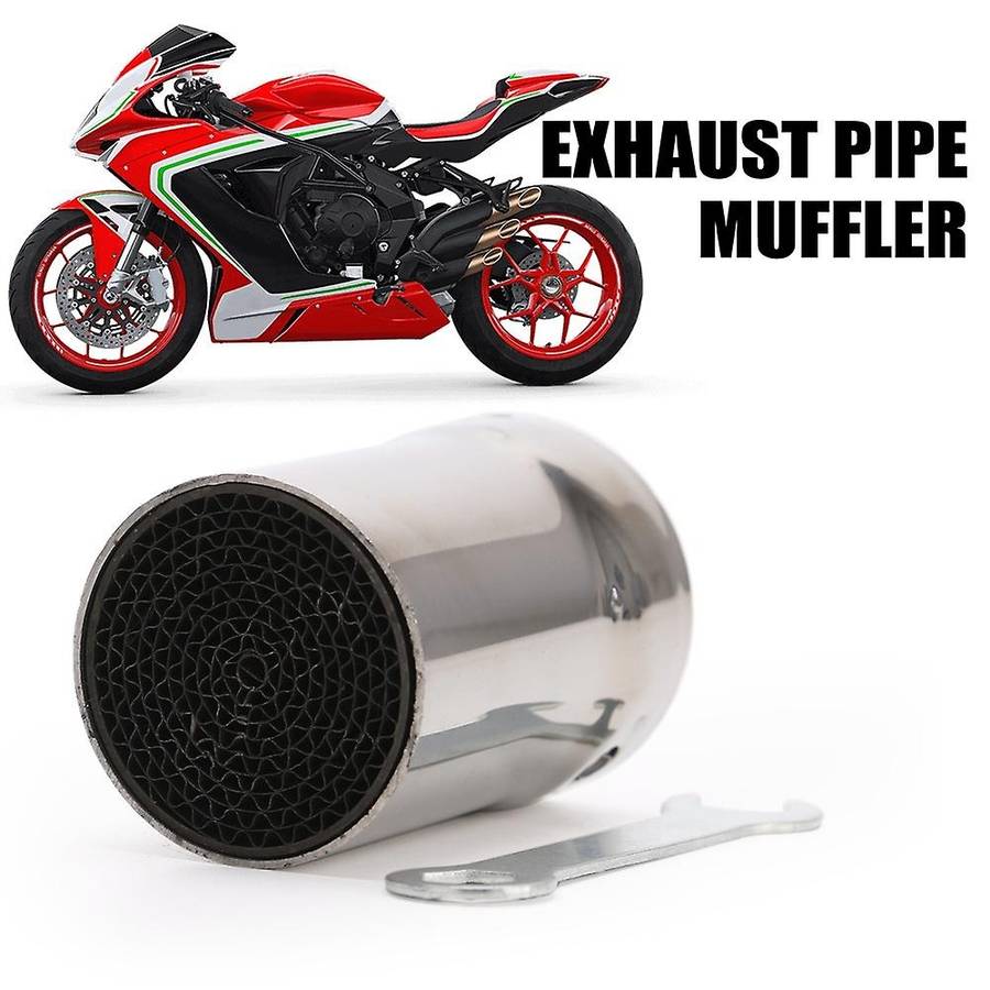 48mm Removable Motorcycle Exhaust Pipe Catalytic- Muffler Baffle Parts