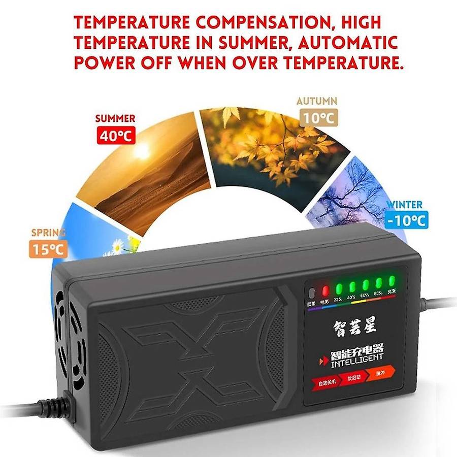 48V 20AH Electric Vehicle Charger 7 Light Display Power Display Current Leakage Protection/Full EU