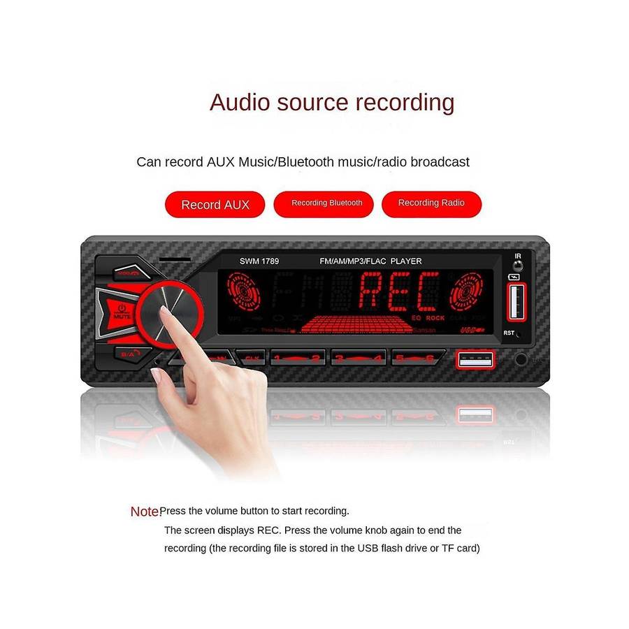 4-channel 60w Bluetooth Car Radio Car Mp3 Player Plug-in U Disk Car Radio with Intelligent Ai Voice