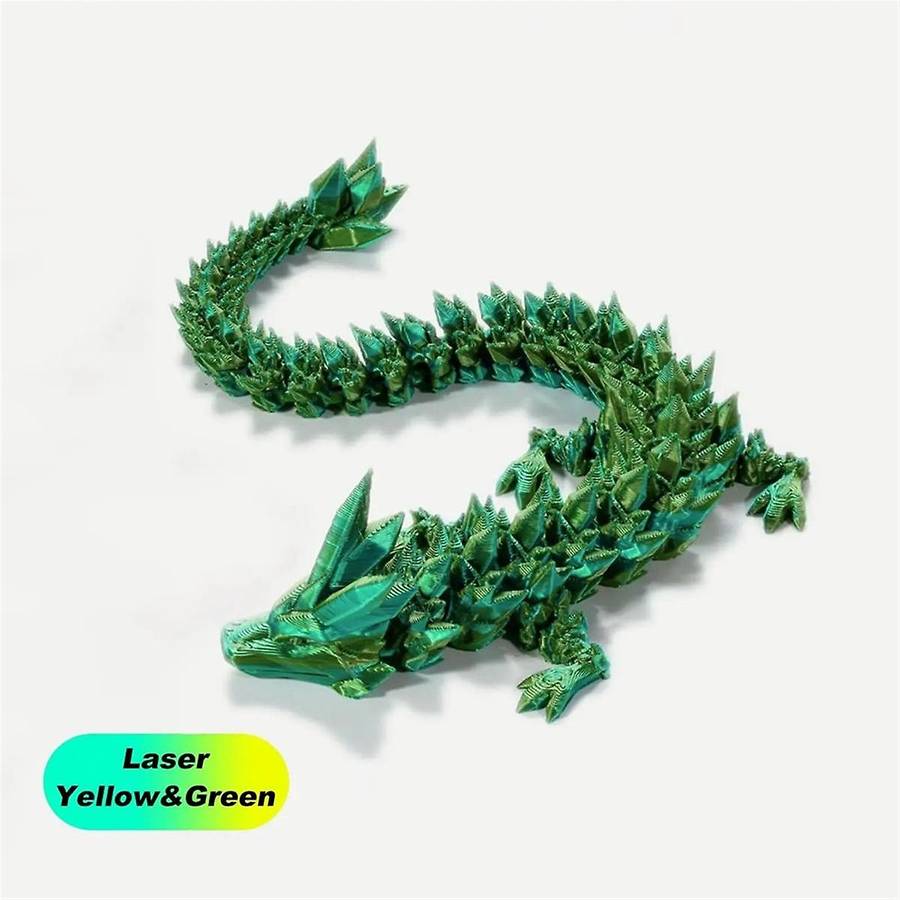 4pcs 3d Printed Dragon with Egg - Crystal Dragon Fidget Surprise Toys Posable Flexible Articulated D