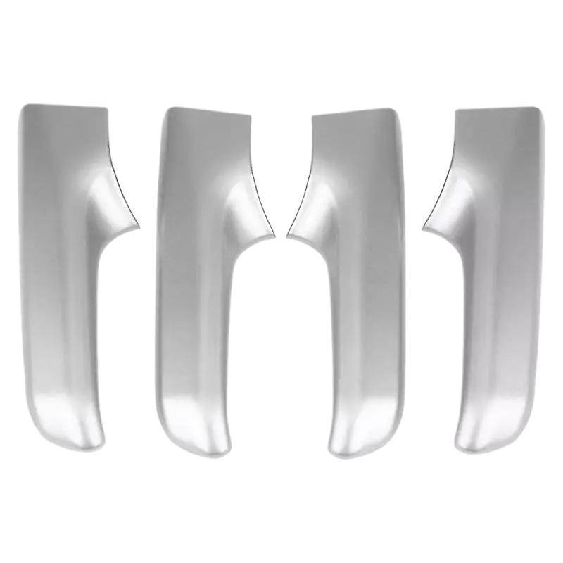 4Pcs Car Interior Door Handle Trim Decoration Cover Frame Silver Chrome for Land Cruiser Prado J150