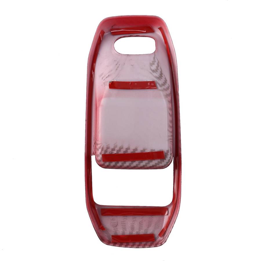 4PCS Car Interior Door Handle Bowl Cover Trim Frame for 2018-2021 Wrangler JL JLU JT 4-Door Red Carb
