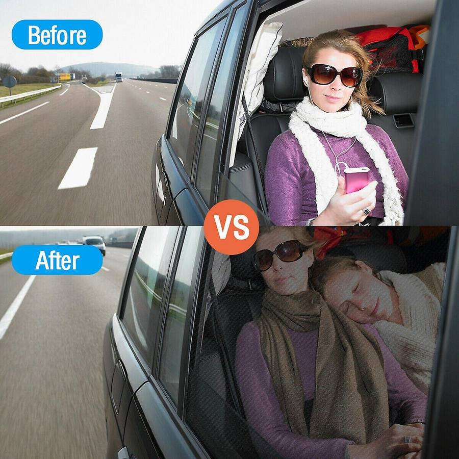 4Pcs Car Sun Shade Front Rear Window Screen Cover Visor Sunshade for UV Protector