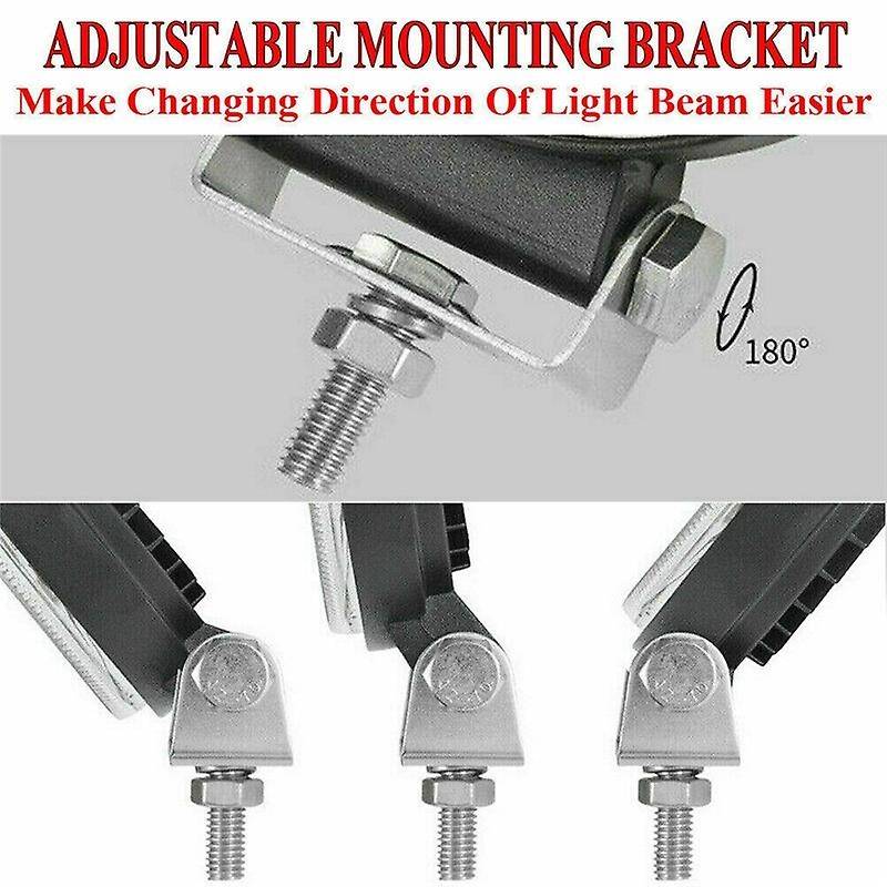 4PCS Car Work Light 9-30V 102W LED Round Spotlight Car Headlight for SUV ATV Off-Road Super Bright D