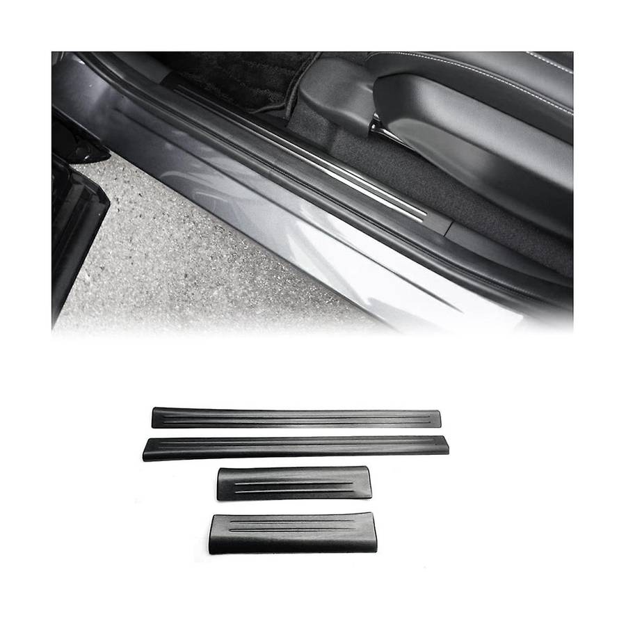4pcs Front Rear Inner Door Sill Pedal Trim Cover for Vezel -v 2021-2023 Scuff Plate Stainless Steel