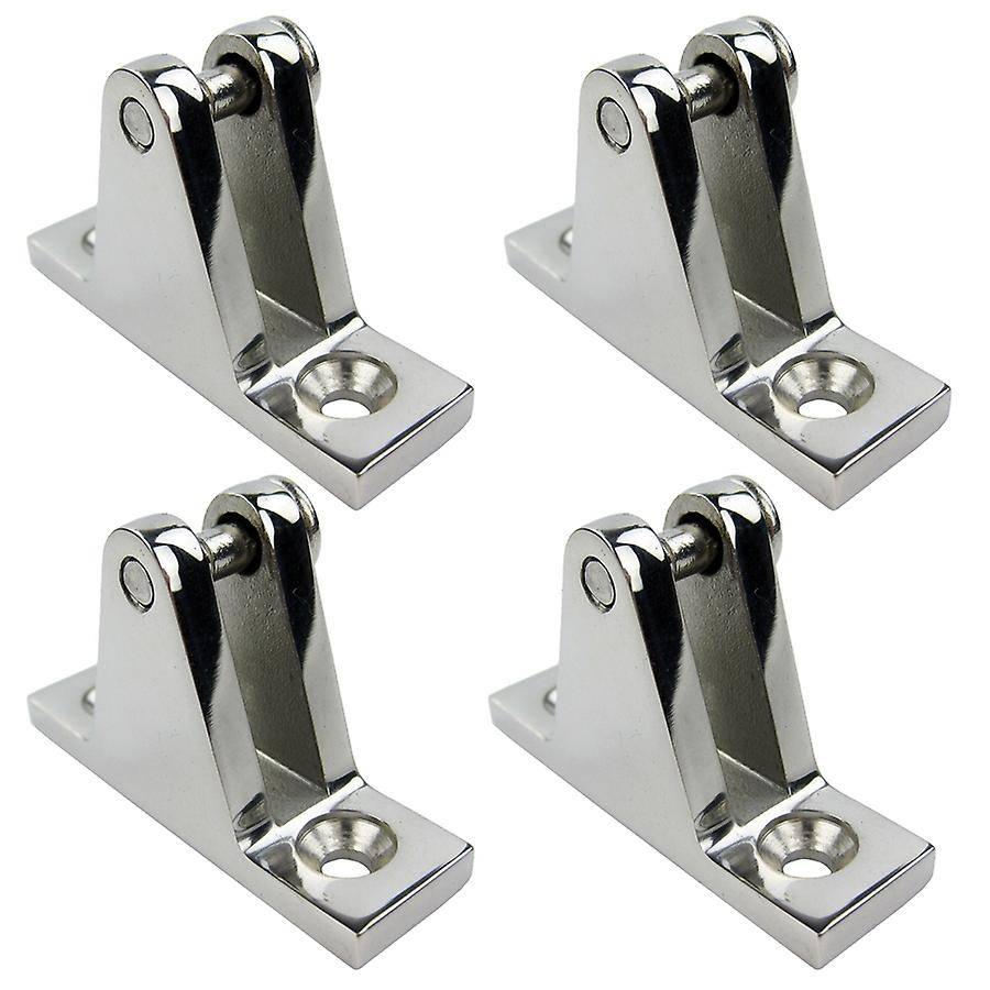4Pcs Stainless Boat Deck Hinge Bimini Top Fitting 90 Degree Pin