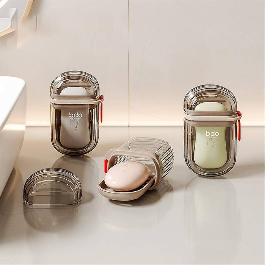 4PCS Travel Soap Case Portable Soap Holder Travel Soap Container with Lid Portable Bar Soap Case Tra