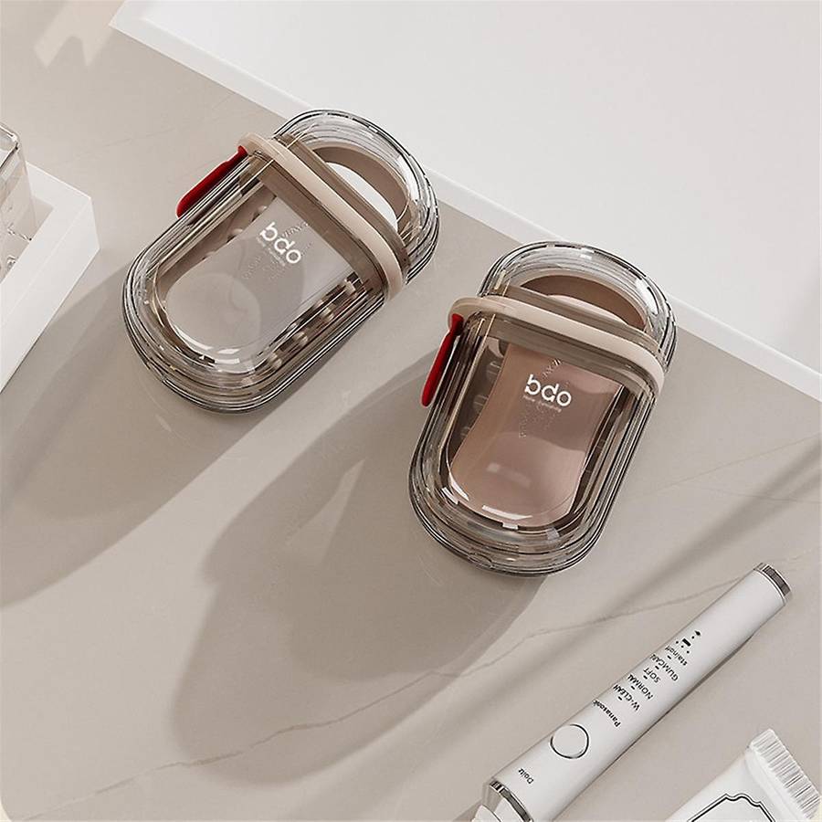4PCS Travel Soap Case Portable Soap Holder Travel Soap Container with Lid Portable Bar Soap Case Tra