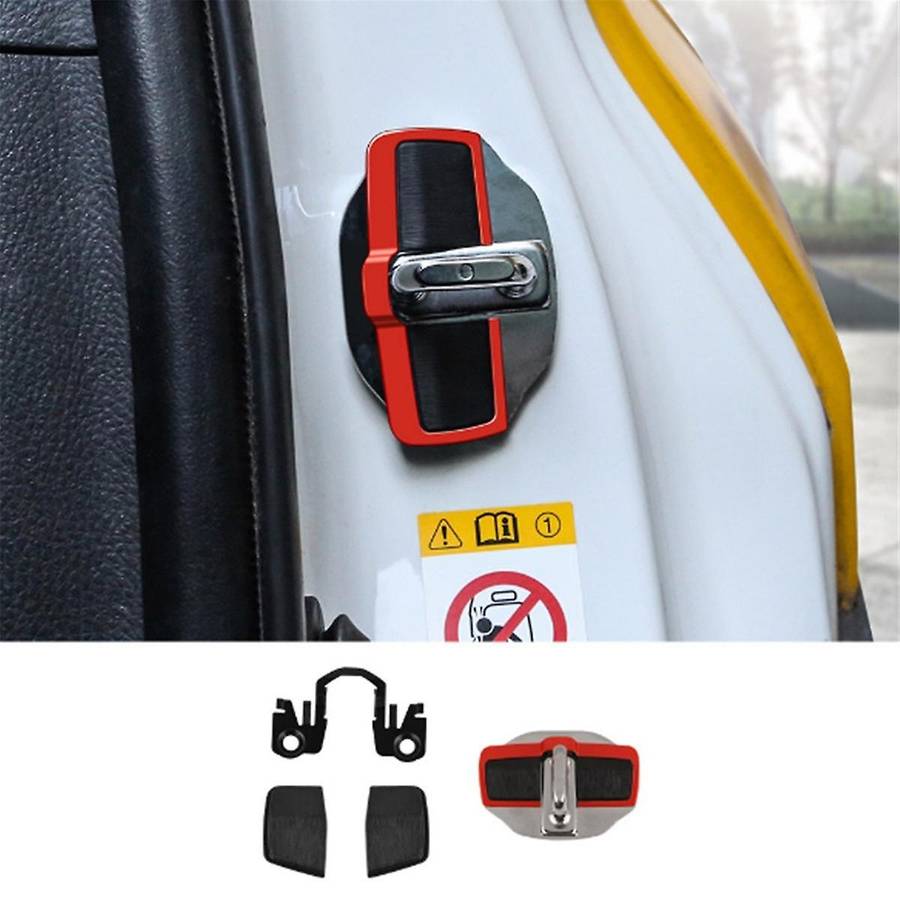 4Set Car Door Stabilizer Door Lock Protector Latches Stopper Covers for All Series Land Cruiser Alph