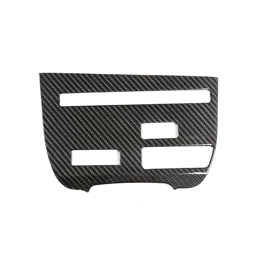 for R35 2008-2016 Dry Carbon Fiber Car Center Console CD Panel Frame Cover Trim Interior Accessories