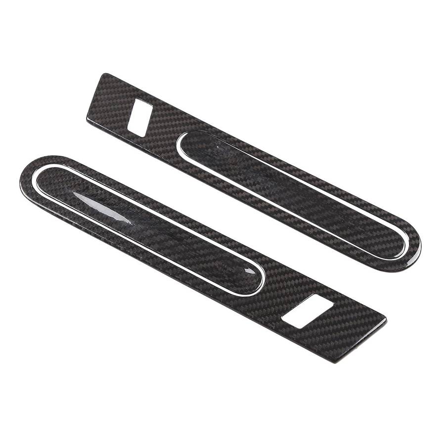for R35 GTR 2006-2018 Real Carbon Fiber Outer Door Handle Cover Glossy Finish Pull Surround Interio