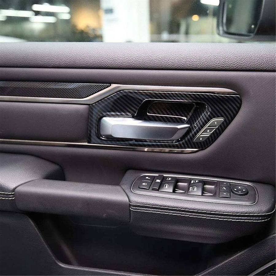 for Ram 1500 2019-2023 Car Front Rear Door Handle Bowl Cover Trim Interior Frame Accessories Abs Ca