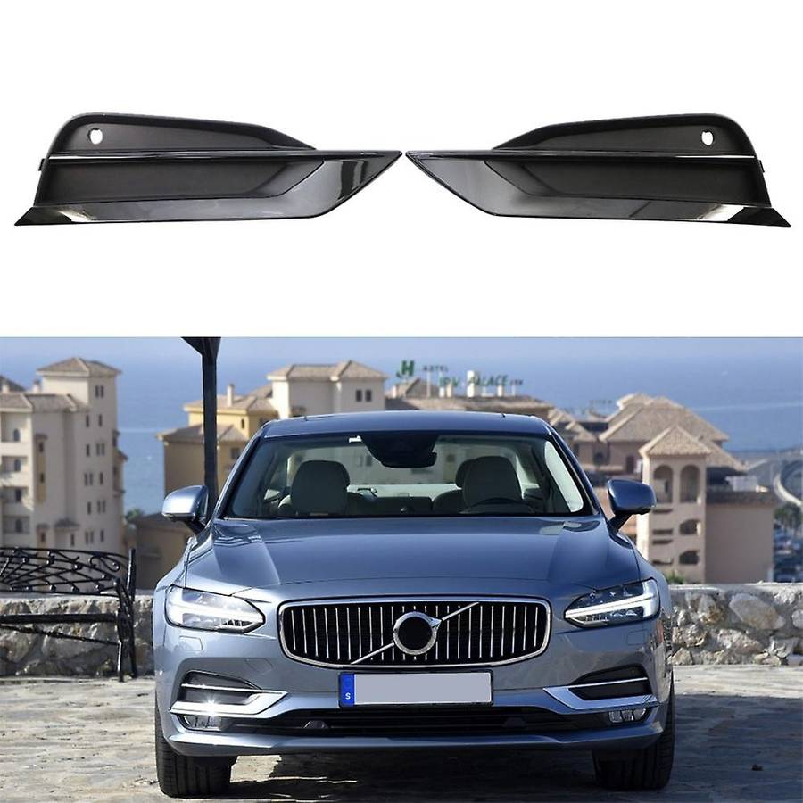 for S90 V90 2016-2019 Front Bumper Fog Lamp Grill Grille Insert Face Bar Cover 31425447 31425446