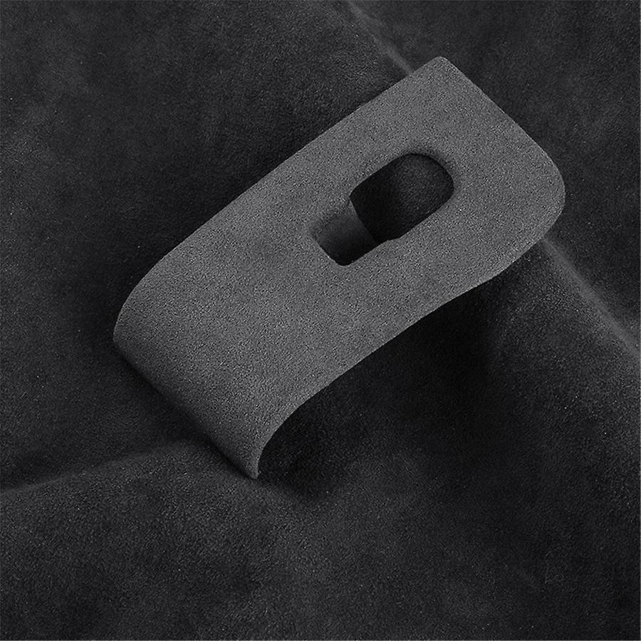 for Tesla2024 Model3 Car Window Lifting Button Panel Suede Suede Trim Frame Sticker Auto Interior Ac