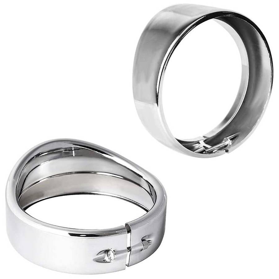 for Touring Road Glide Chrome Head Light Lamp Trim Ring 4.5 Inch Fog Light Trim Ring