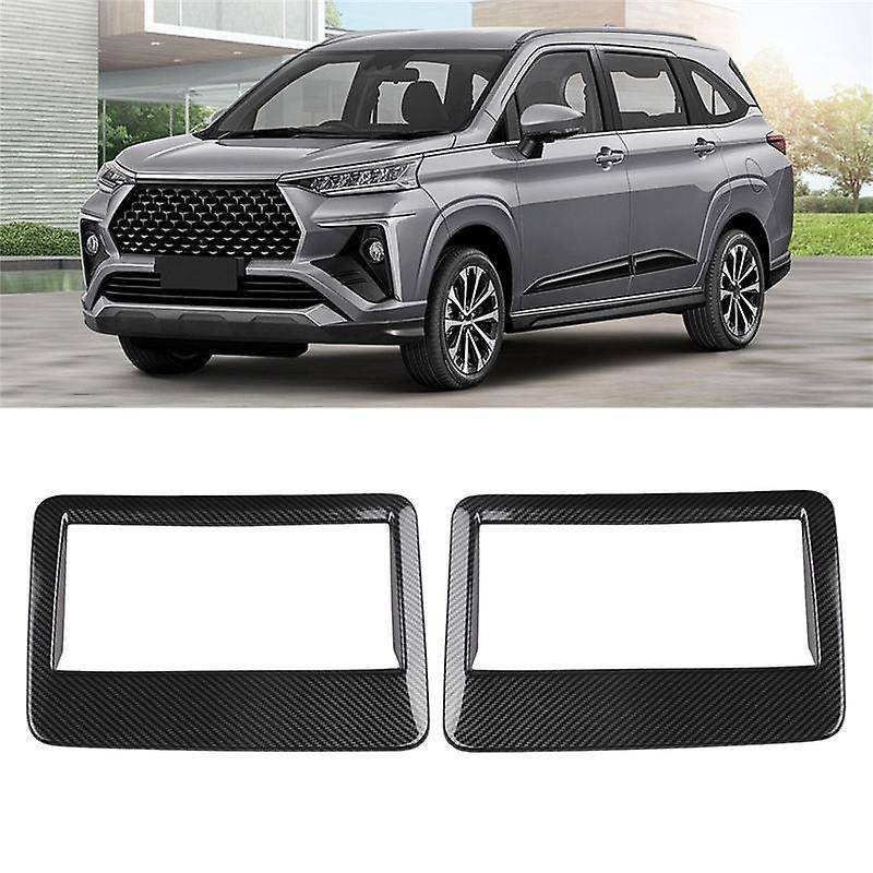 for Veloz Avanza 2022 2023 Carbon Fiber Car Roof Air Outlet Frame Cover Trim Decoration