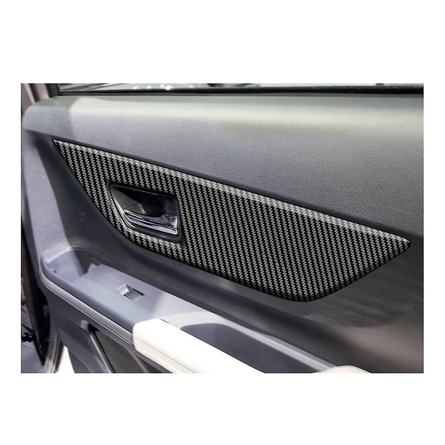 for Veloz Avanza 2022 2023 Carbon Fiber Automotive Interior Inner Rear Door Panel Strip Cover Frame