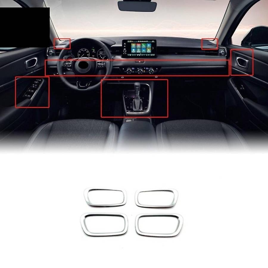 for Vezel -V 2021 2022 Car Inner Door Handle Bowl Cover Decoration Frame Trim Sticker Moulding Acces