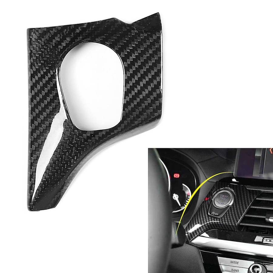 for X3 X4 G01 G02 2018-2021 ABS Carbon Fiber Engine Start One-Key Start Switch Button Modification D