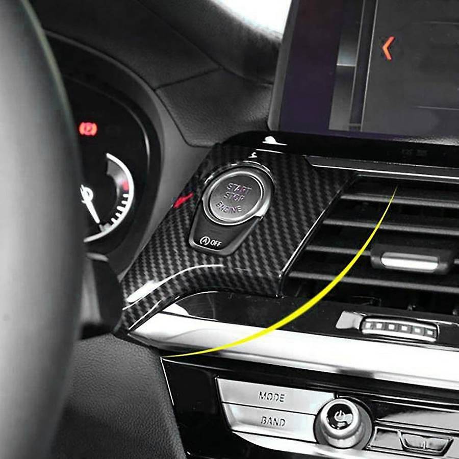 for X3 X4 G01 G02 2018-2021 ABS Carbon Fiber Engine Start One-Key Start Switch Button Modification D