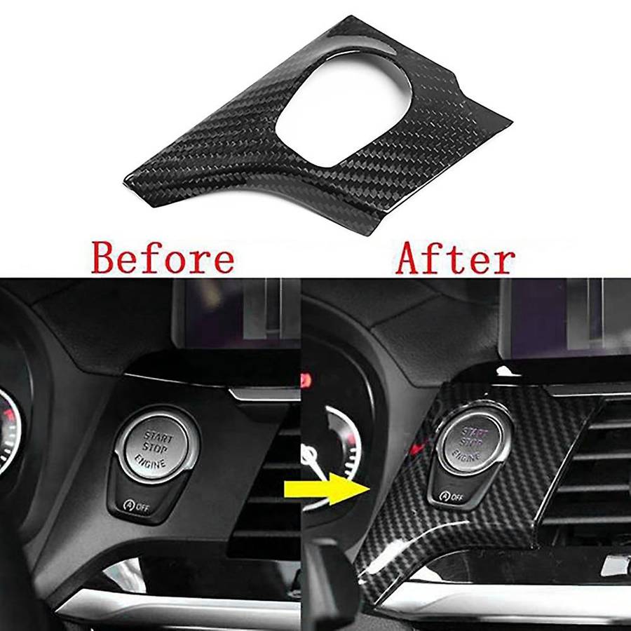 for X3 X4 G01 G02 2018-2021 ABS Carbon Fiber Engine Start One-Key Start Switch Button Modification D