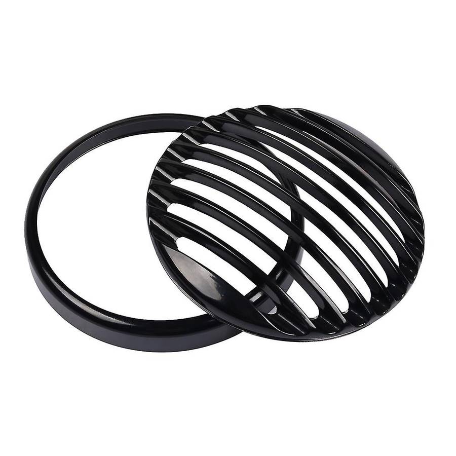for XL 883 Iron 1200 04-14 Custom XL1200C 1200 Motorcycle 5 3/4inch CNC LED Headlight Grill Cover Ch