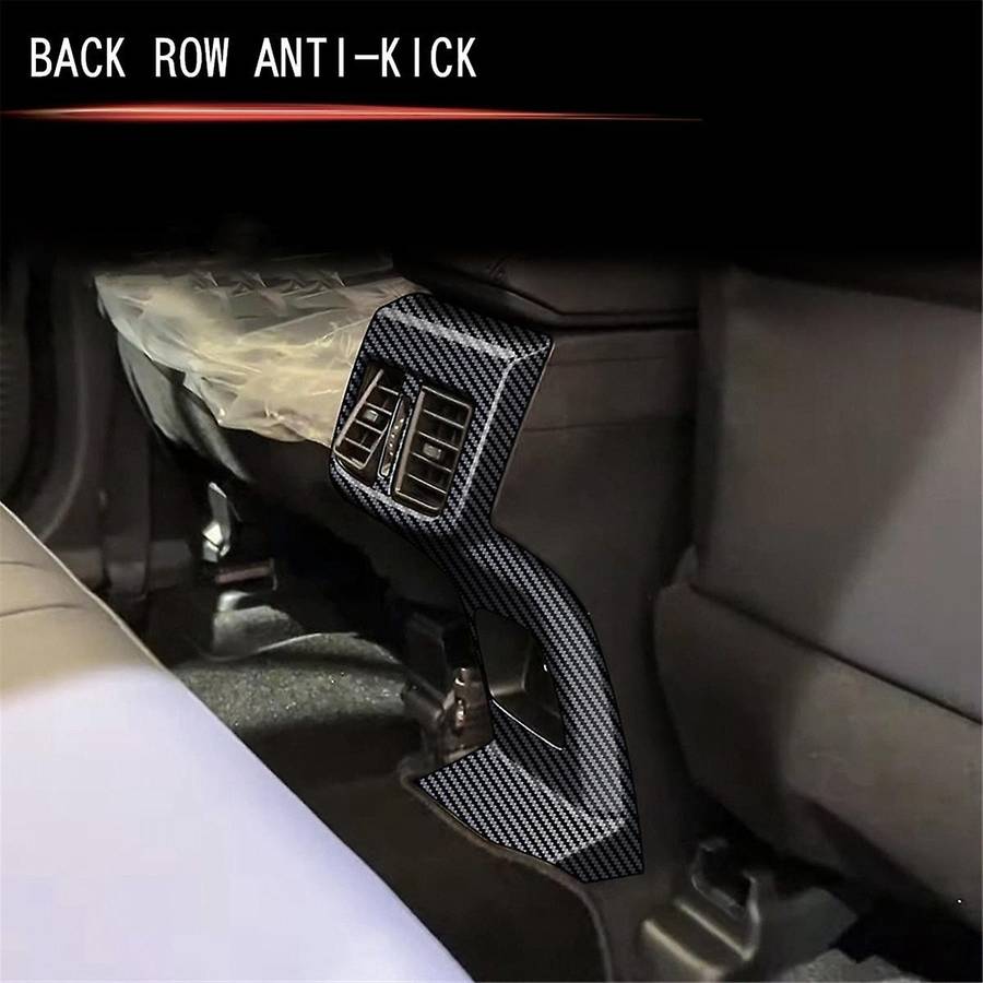 for Yaris 2023 Southeast Asia Version Car Rear A/c Air Outlet Vent Cover Frame Sticker Carbon Fiber