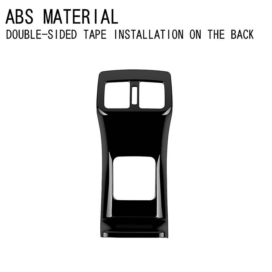 for Yaris 2023 Southeast Asia Version Car Rear A/c Air Outlet Vent Cover Frame Sticker Gloss Black