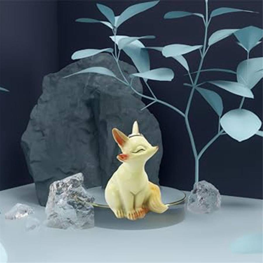 Fox Ring Holder, Fox Gifts for Girls, Arctics Fox Decor, Cute Room Decor Aesthetic Office Desk Acces