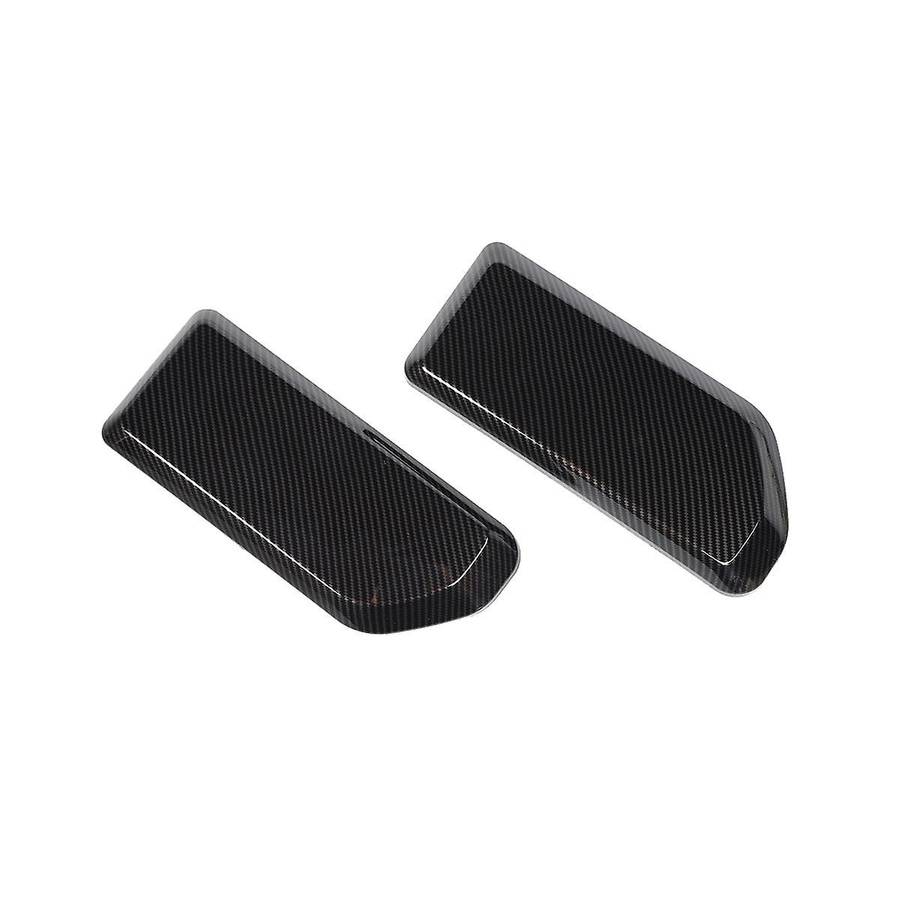 Front Bumper Cover Bezels for 2021 2022 2023 Accessories Abs Carbon Fiber