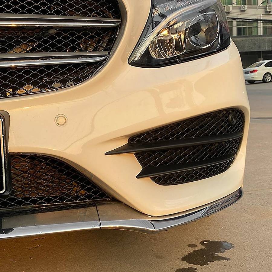 Front Bumper Grill Grid Fog Light Cover for Mercedes- C-class W205 C180 C200 C260 2015-2018 Amg Mod