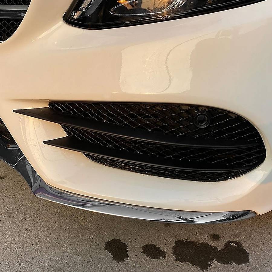 Front Bumper Grill Grid Fog Light Cover for Mercedes- C-class W205 C180 C200 C260 2015-2018 Amg Mod